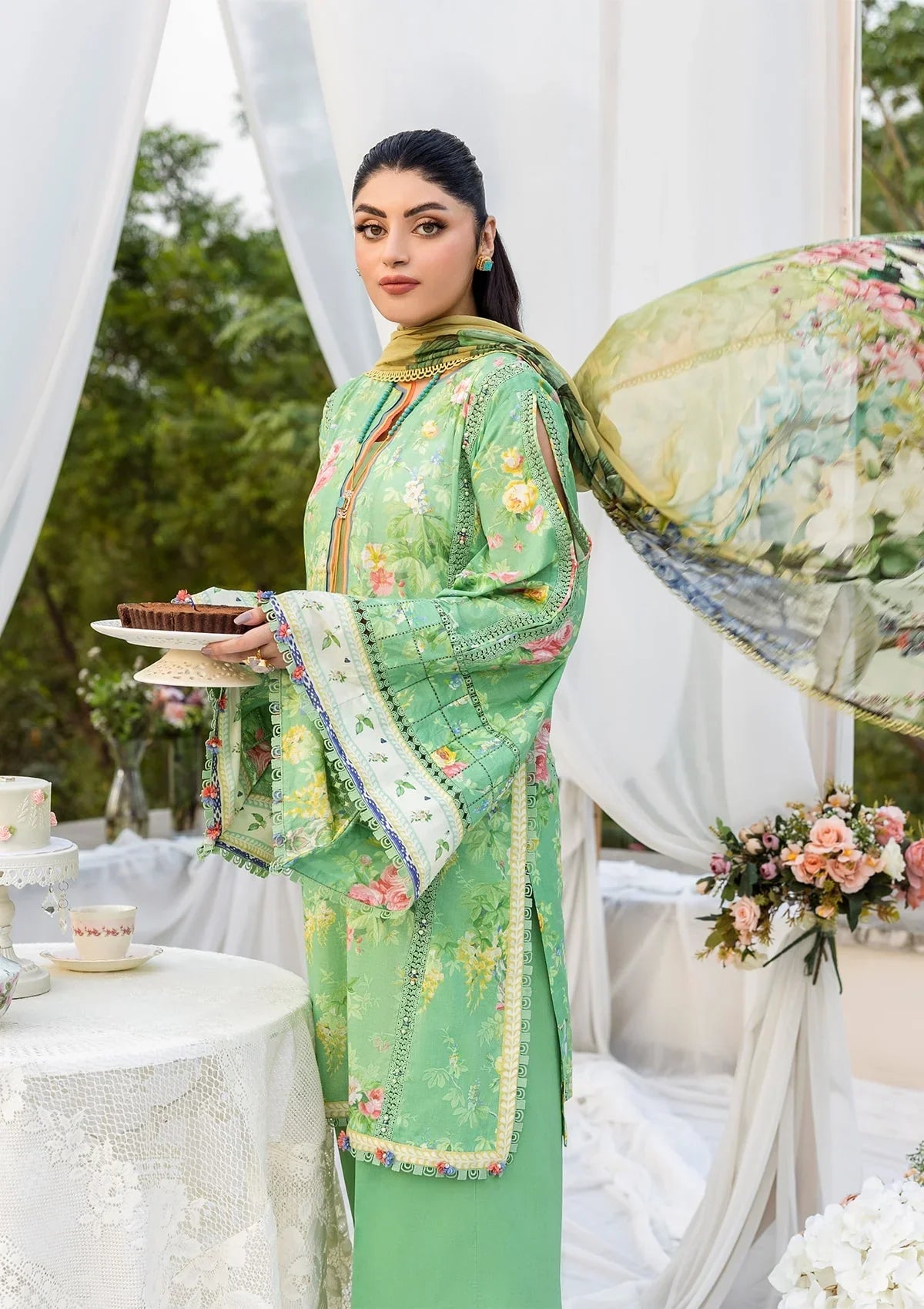 ELAF PRINTS CHIFFON ECD-6B PASTELLE