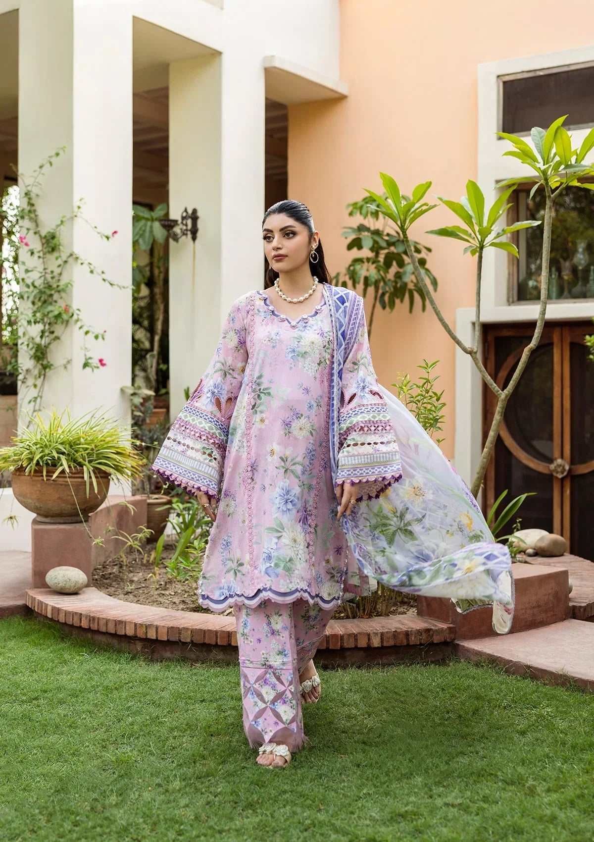 ELAF PRINTS CHIFFON ECD-3A WISTERIA