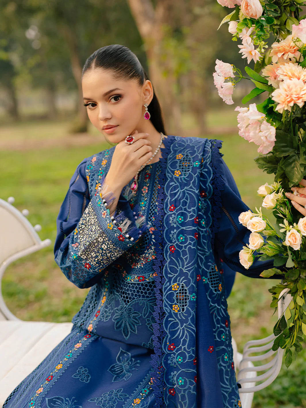 BIN ILYAS Luxury Lawn - 102 B