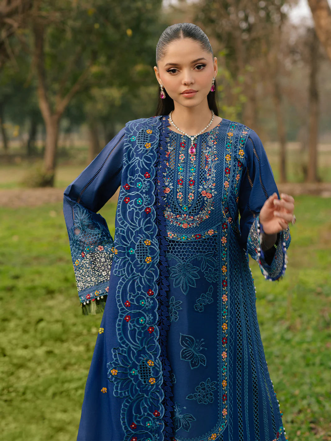 BIN ILYAS Luxury Lawn - 102 B