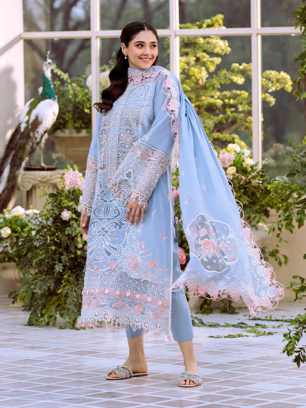BIN ILYAS Luxury Lawn - 107 A