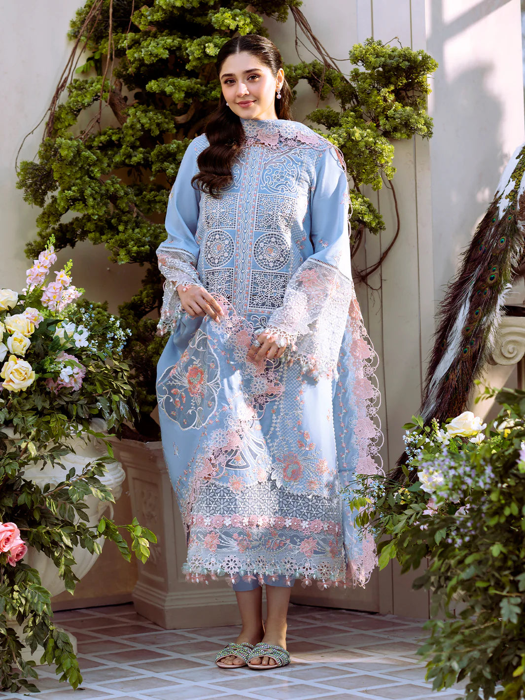 BIN ILYAS Luxury Lawn - 107 A