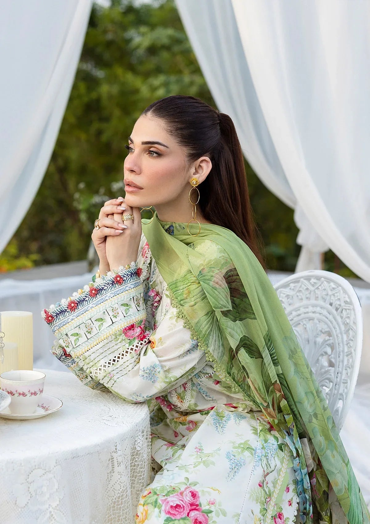 ELAF PRINTS CHIFFON ECD-6A BLOSSOMEA