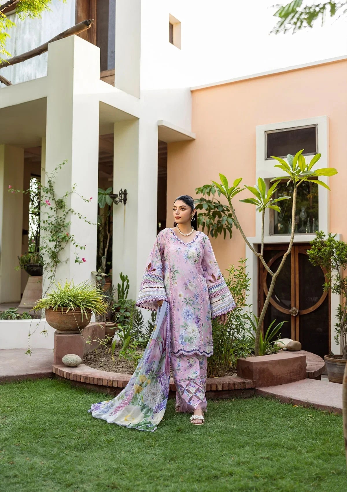 ELAF PRINTS CHIFFON ECD-3A WISTERIA