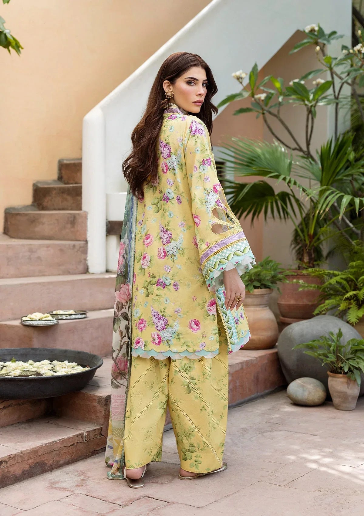 ELAF PRINTS CHIFFON ECD-5B SAFFROSE