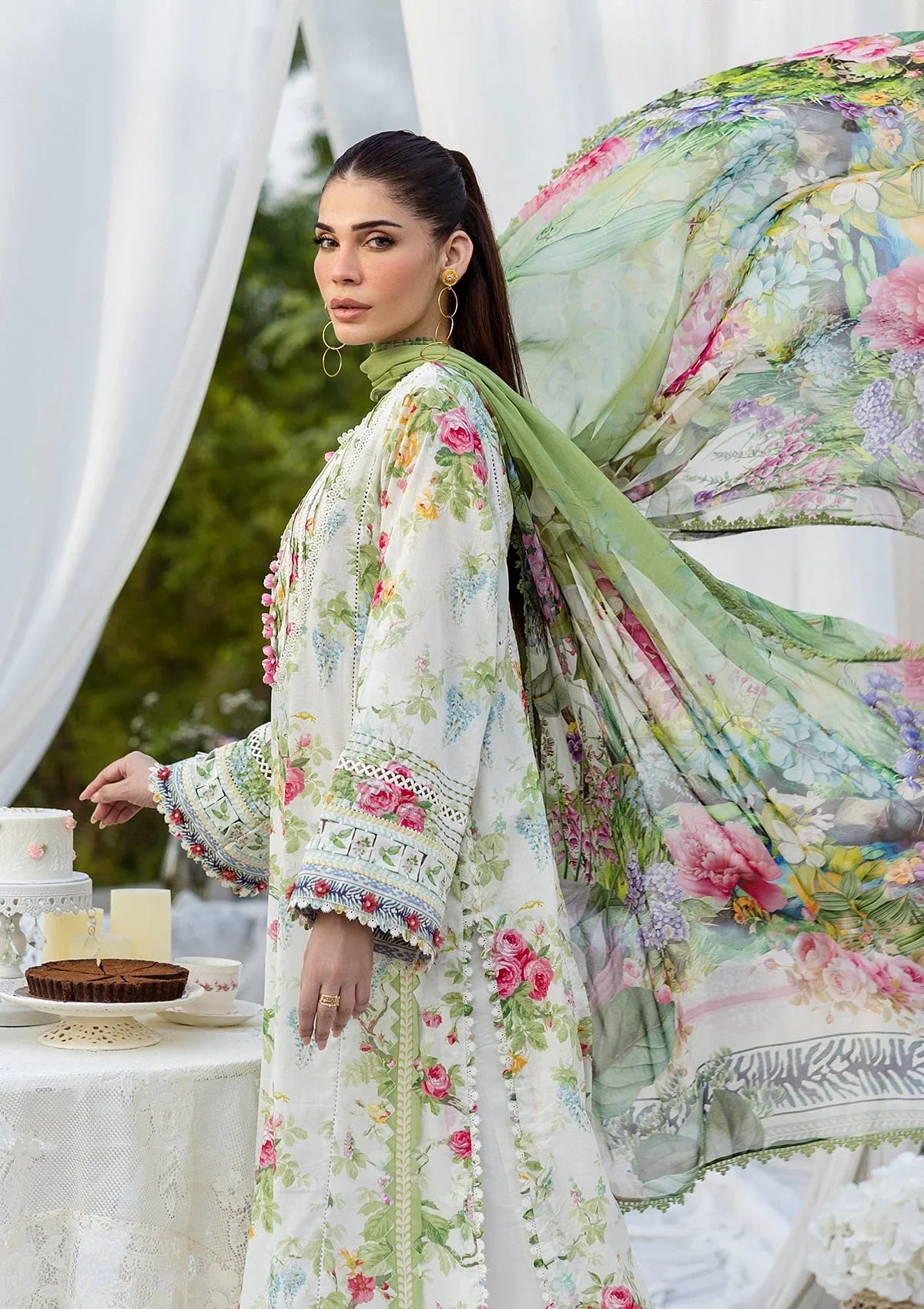 ELAF PRINTS CHIFFON ECD-6A BLOSSOMEA