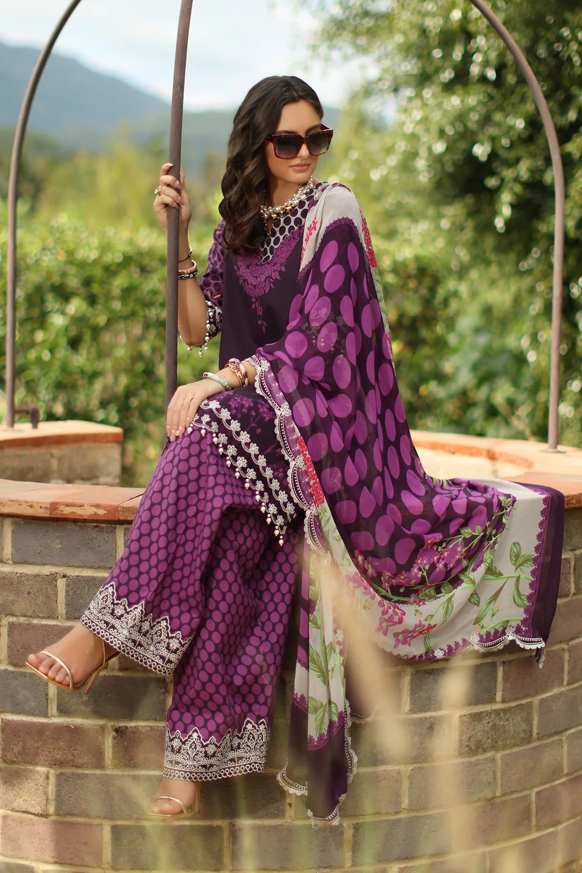 CHARIZMA Combination Unstitched Embroidered Lawn Collection CC6-05