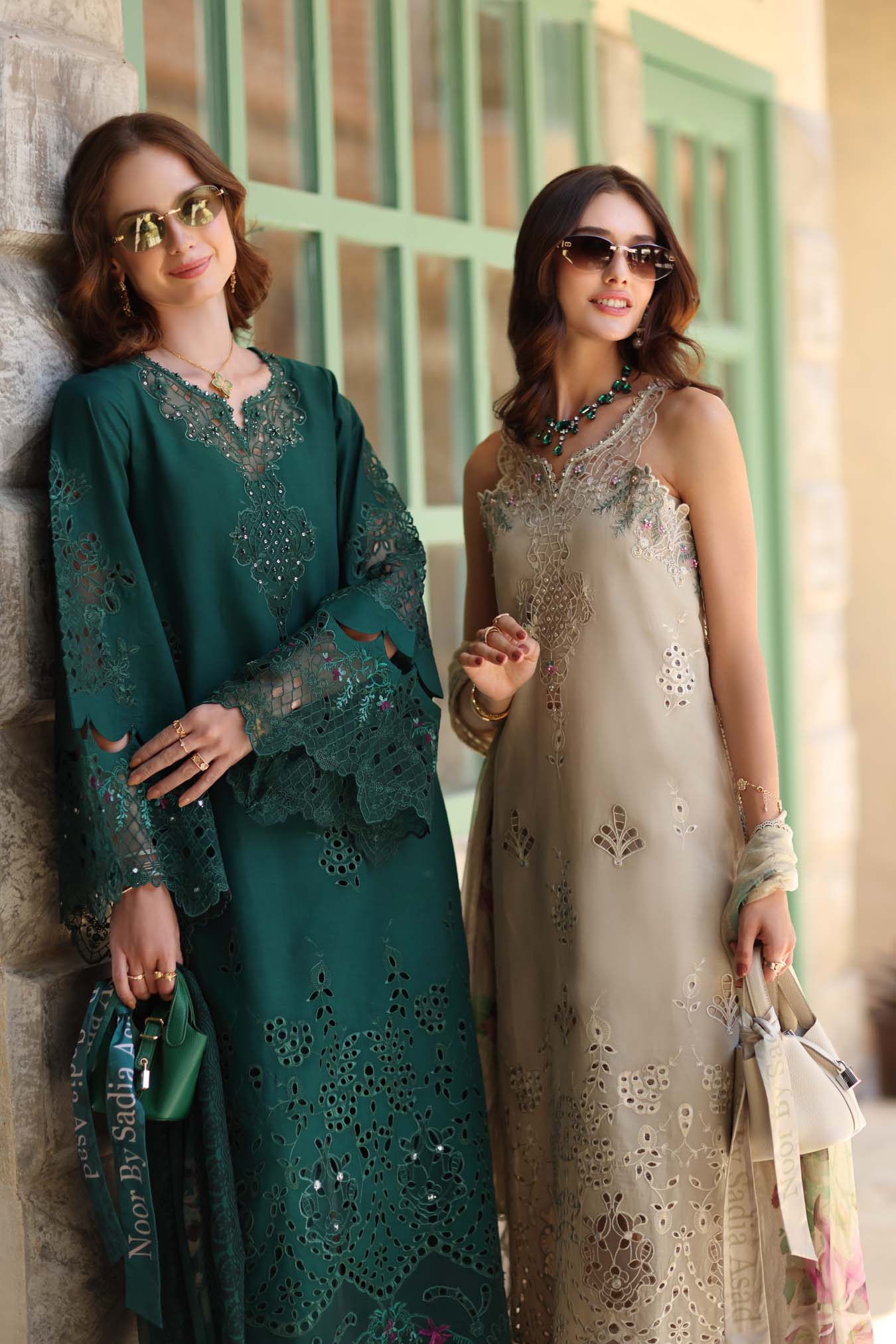 NOOR By Saad Asadia Luxe Chikankari D6-A Soft Grey