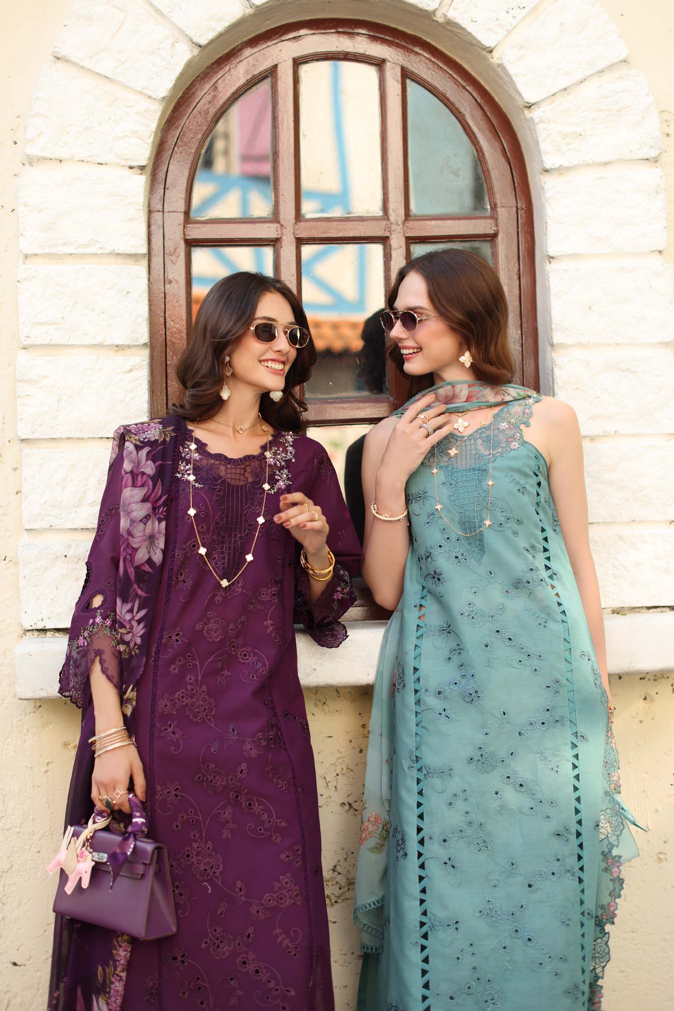 NOOR By Saadia Asad Luxe Chikankari D5-A Itten Plum