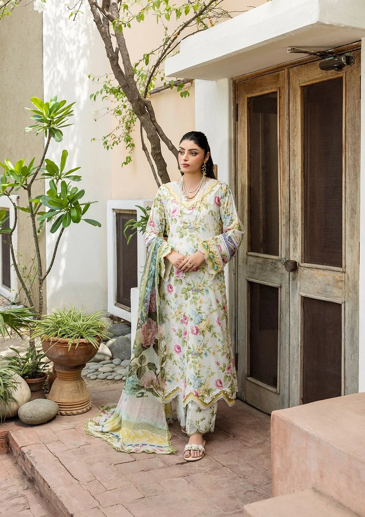 ELAF PRINTS CHIFFON ECD-5A GLADIOLUS GRACE