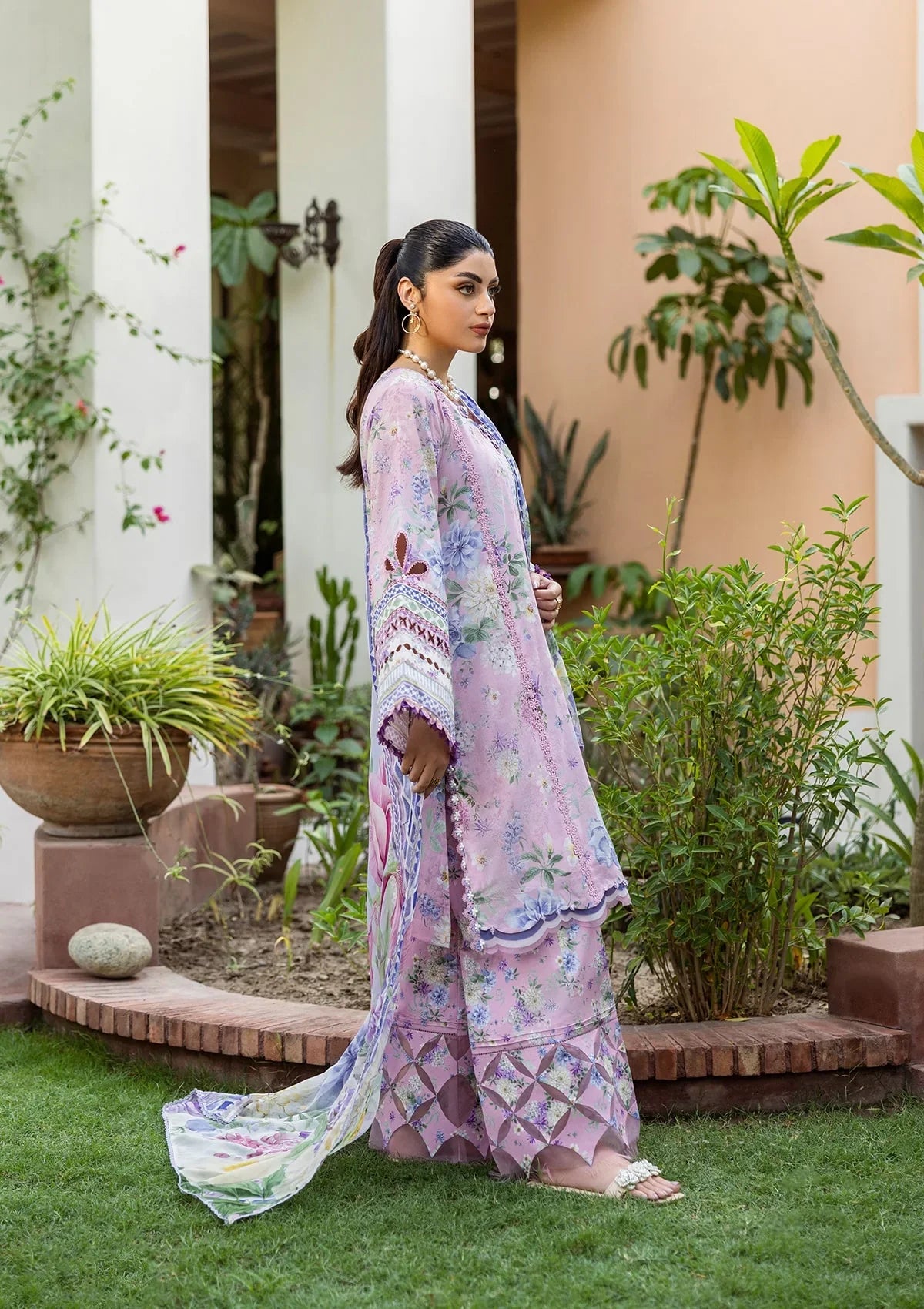 ELAF PRINTS CHIFFON ECD-3A WISTERIA