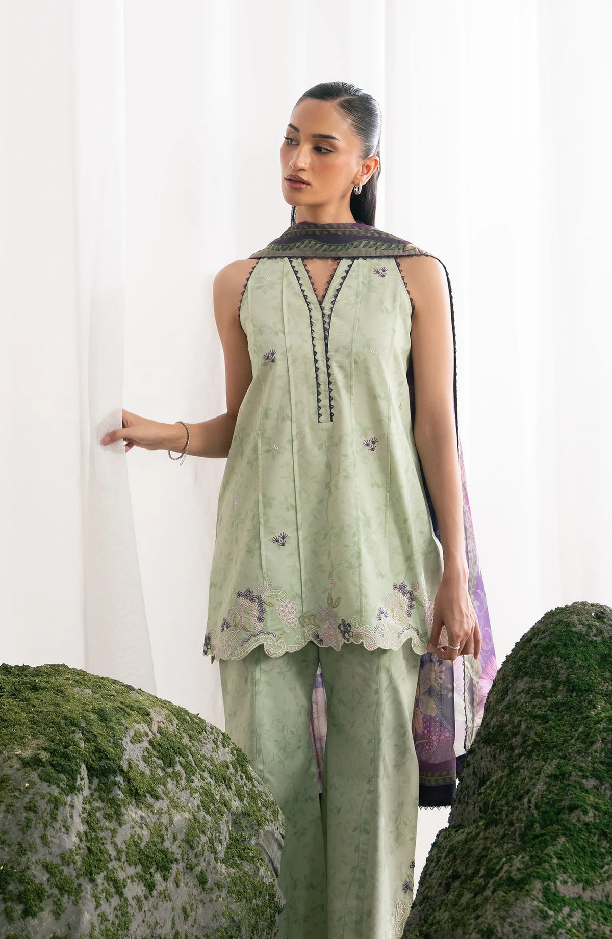 SERAN Nysa Cambric Celadon D-01