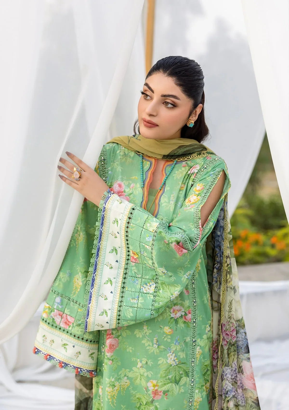 ELAF PRINTS CHIFFON ECD-6B PASTELLE