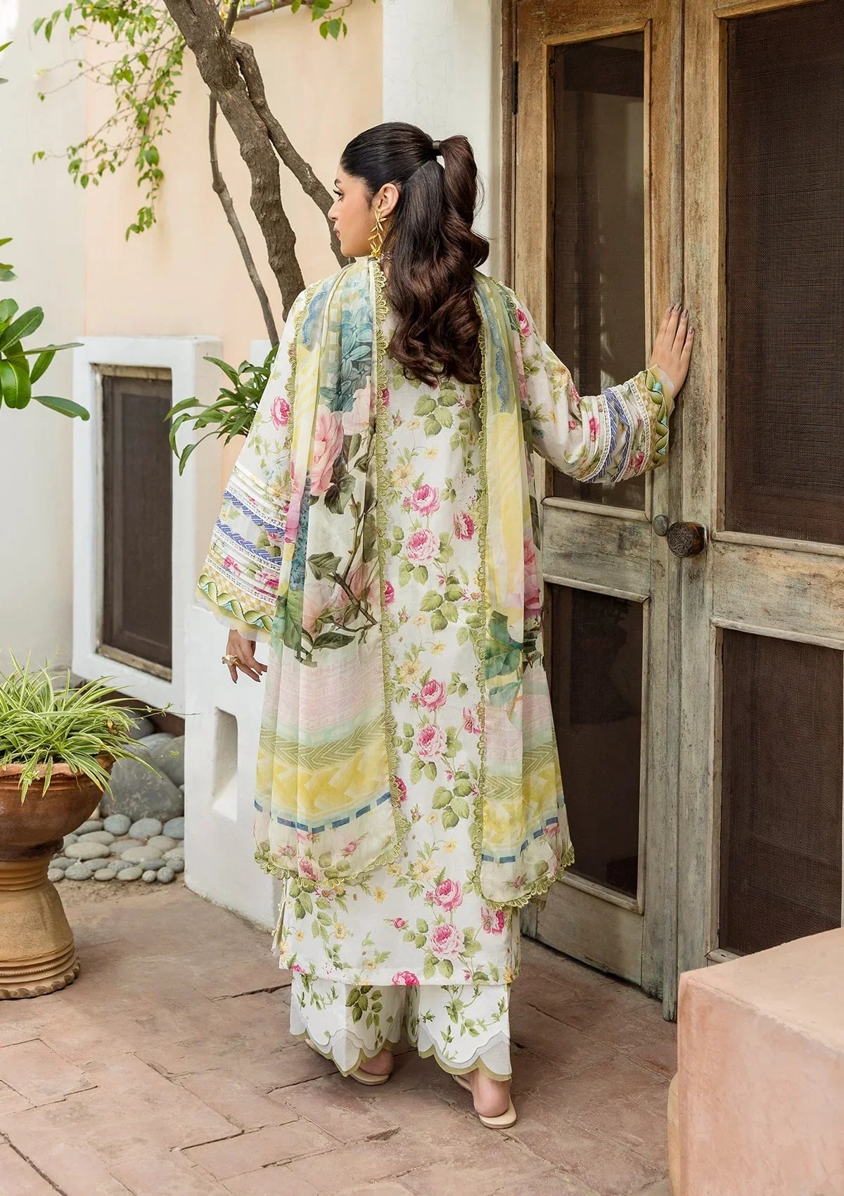 ELAF PRINTS CHIFFON ECD-5A GLADIOLUS GRACE