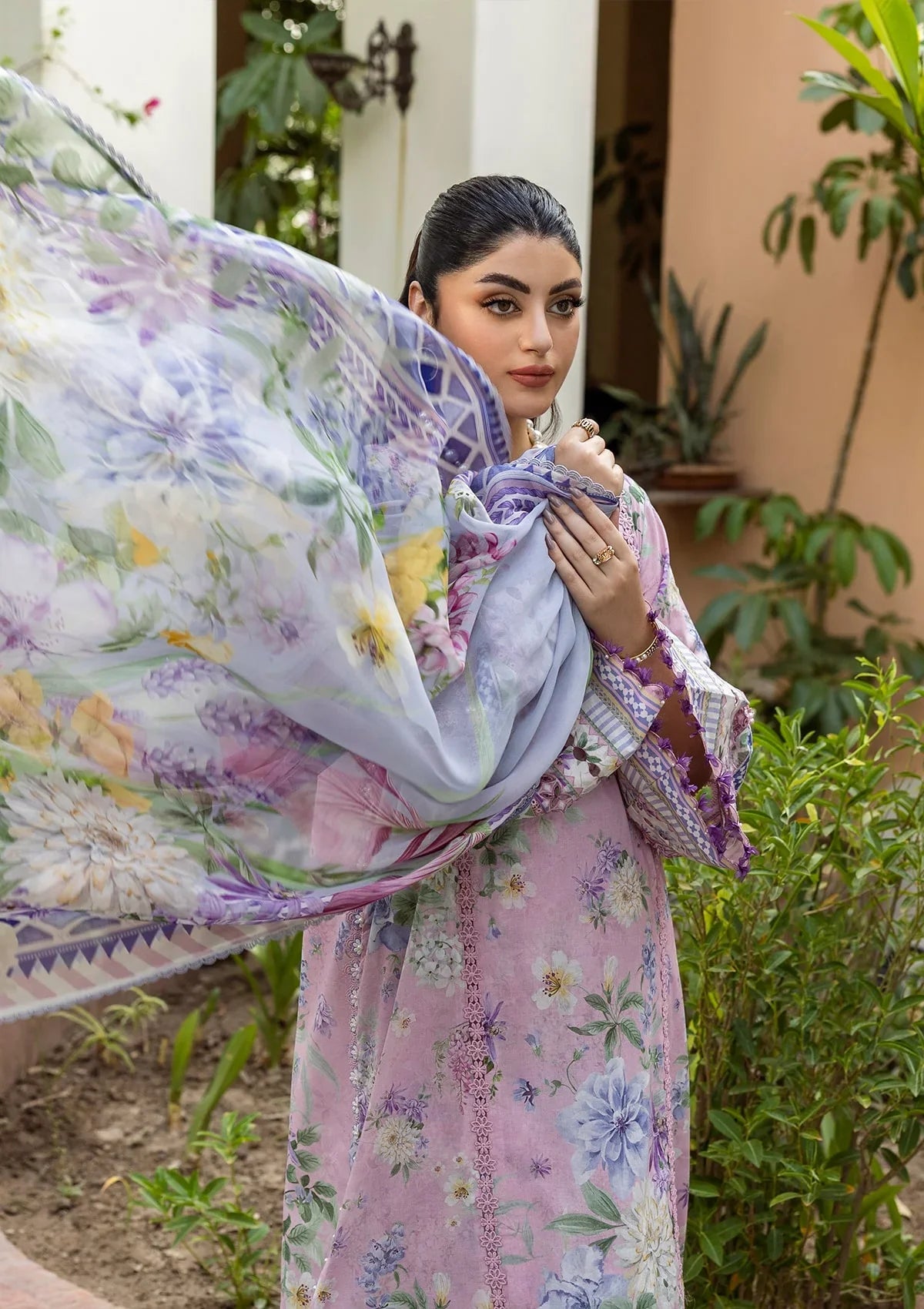 ELAF PRINTS CHIFFON ECD-3A WISTERIA