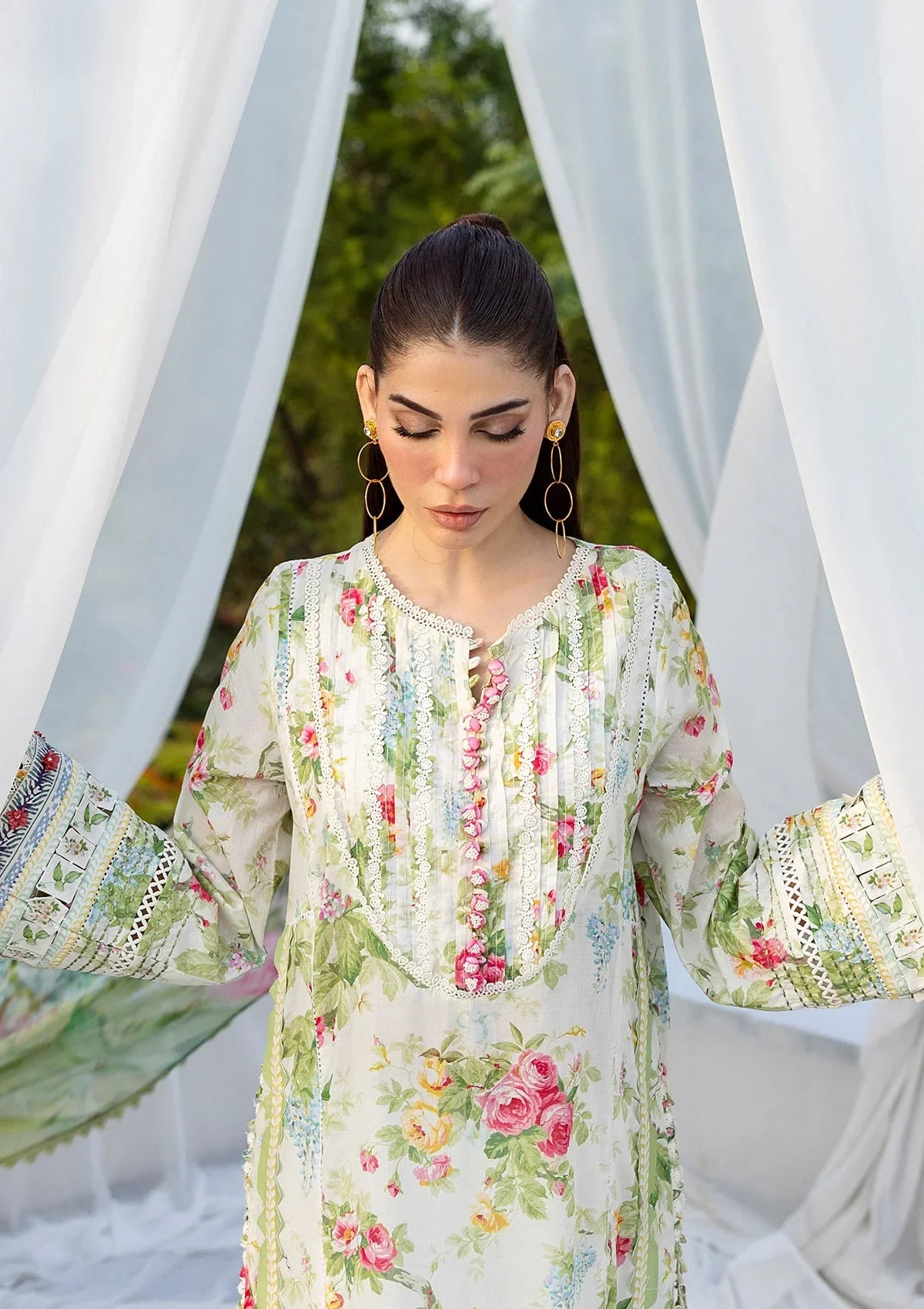 ELAF PRINTS CHIFFON ECD-6A BLOSSOMEA