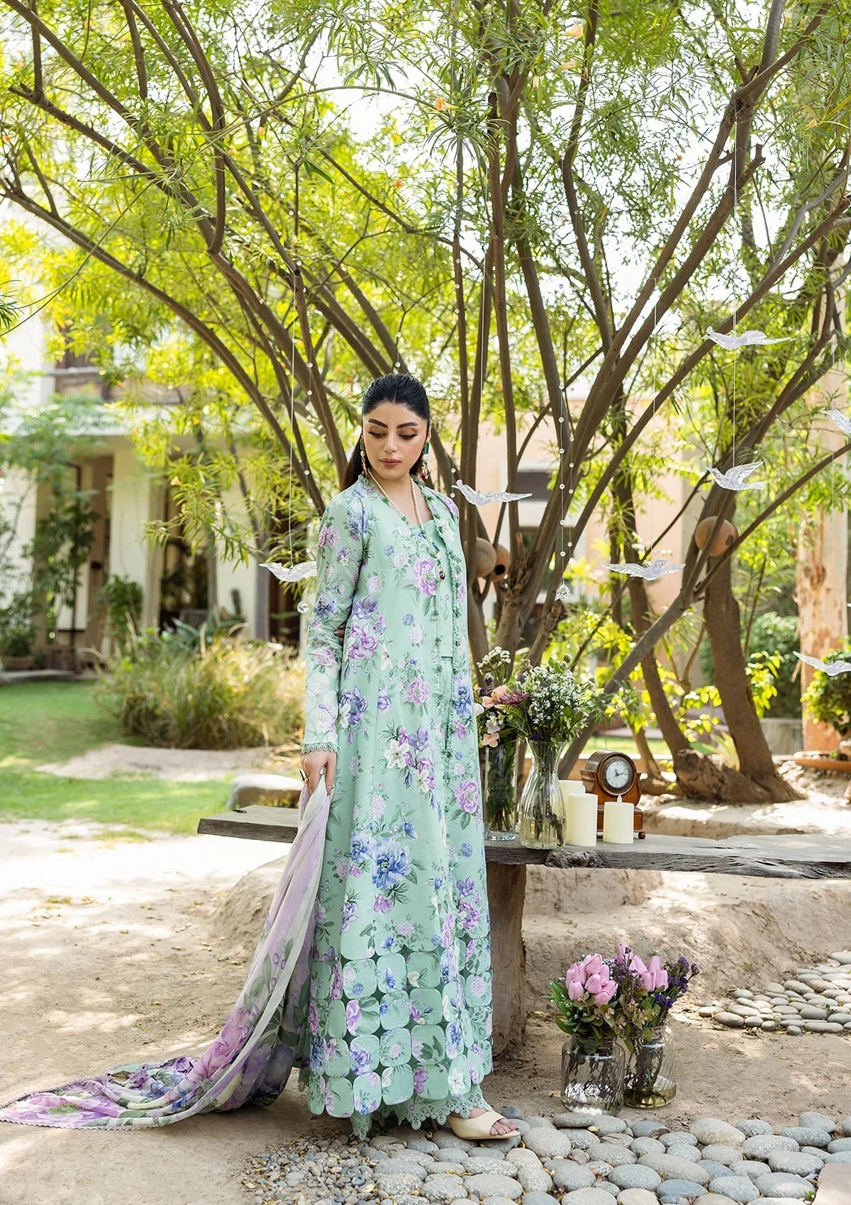 ELAF PRINTS CHIFFON ECD-1A GARDENELLE