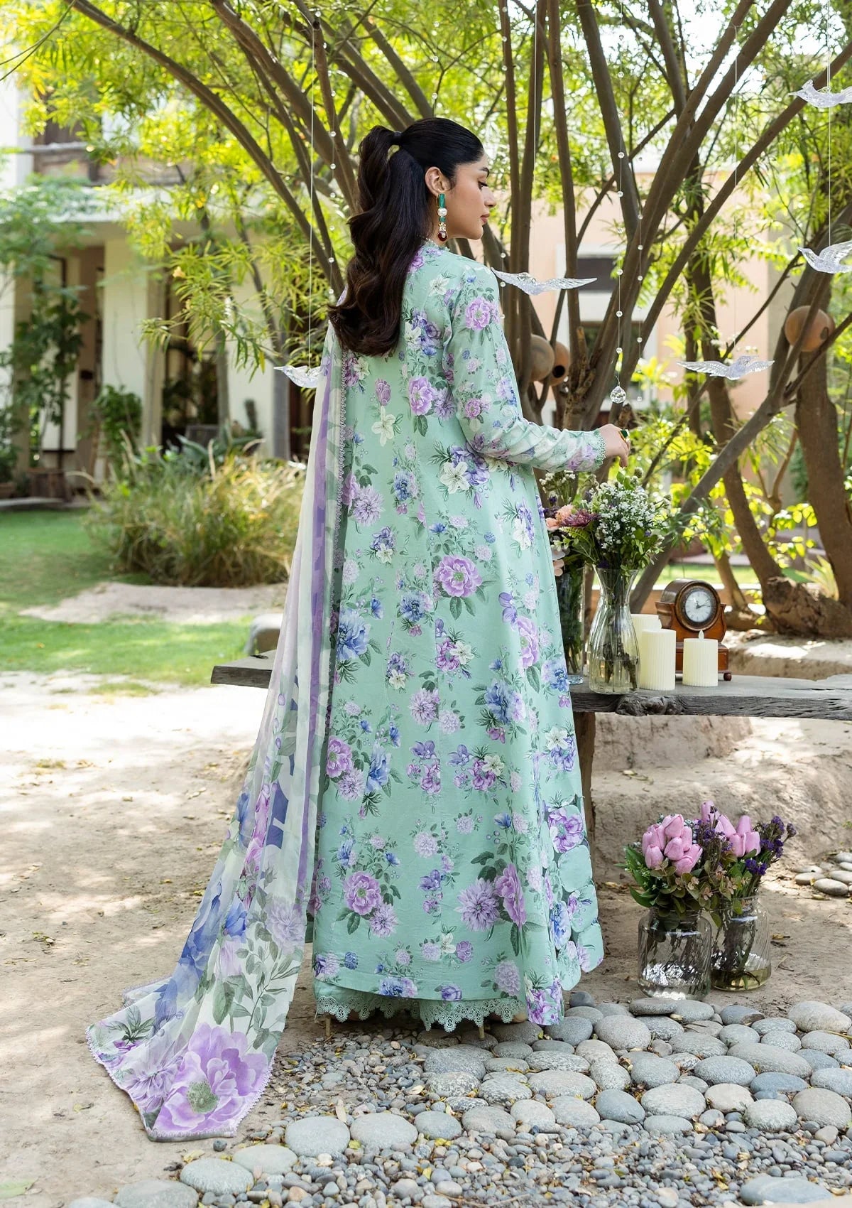 ELAF PRINTS CHIFFON ECD-1A GARDENELLE