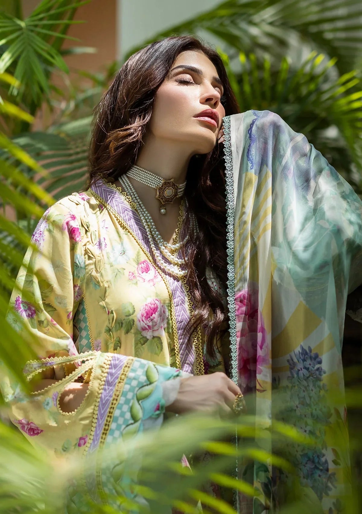 ELAF PRINTS CHIFFON ECD-5B SAFFROSE