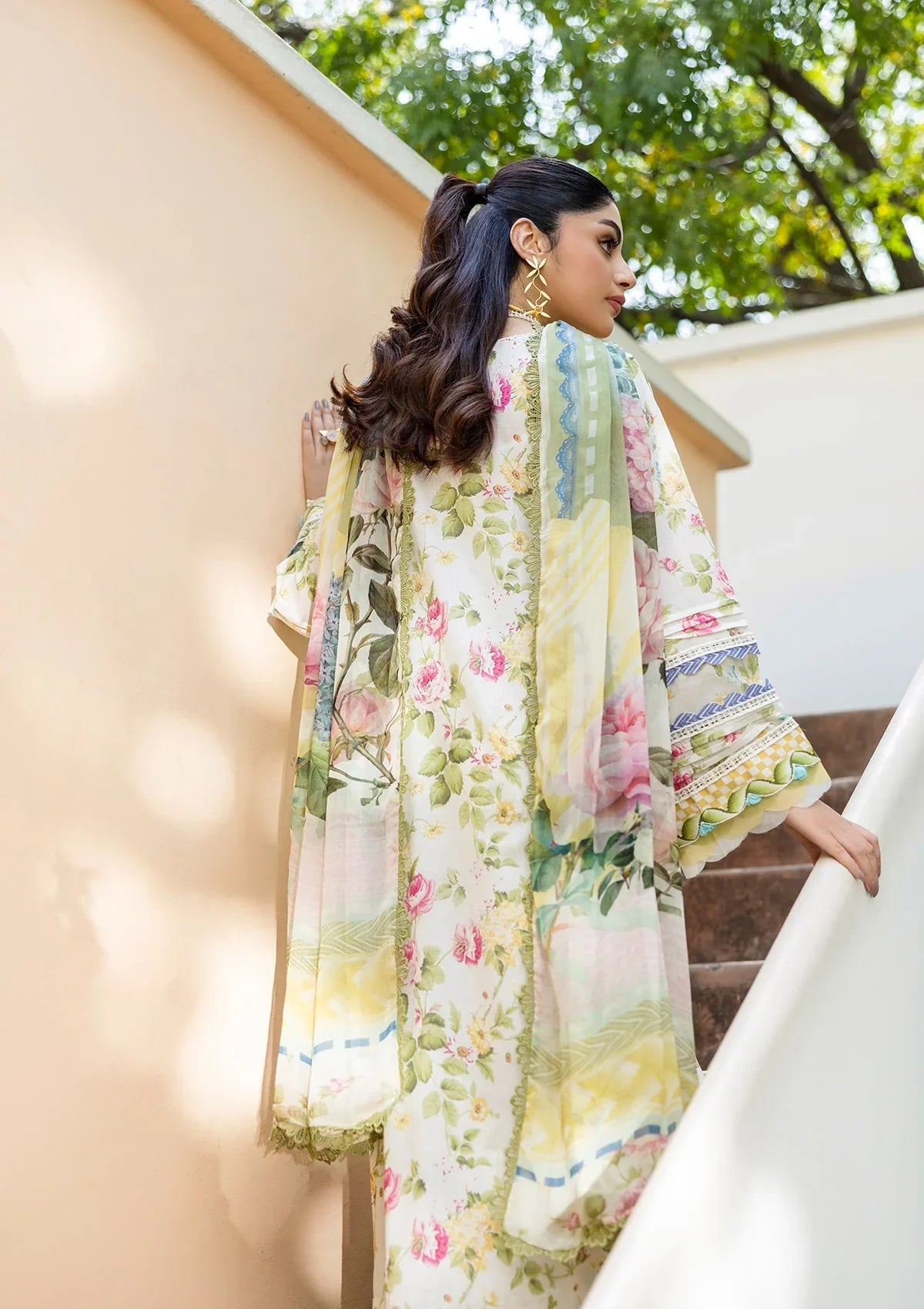 ELAF PRINTS CHIFFON ECD-5A GLADIOLUS GRACE