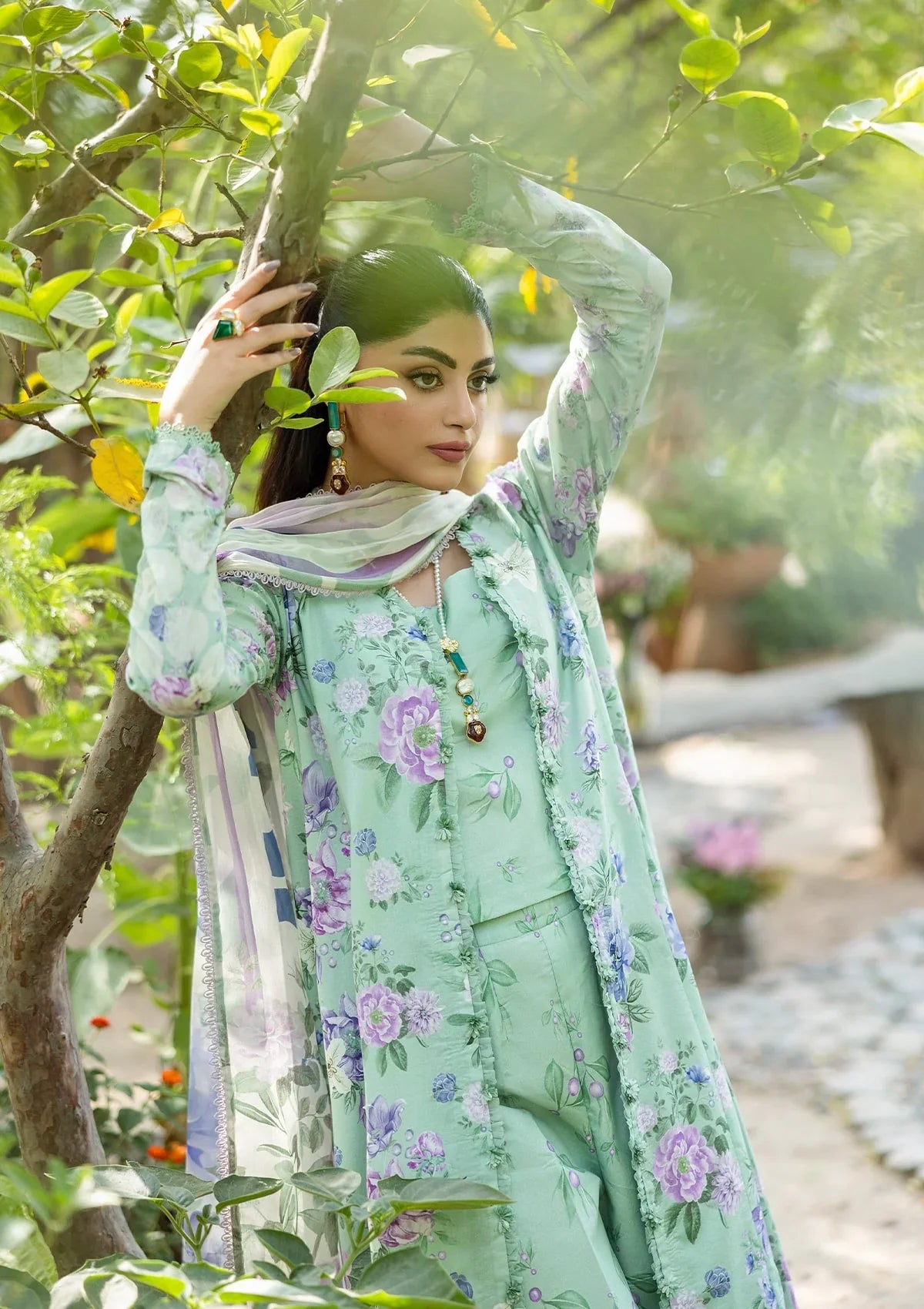 ELAF PRINTS CHIFFON ECD-1A GARDENELLE
