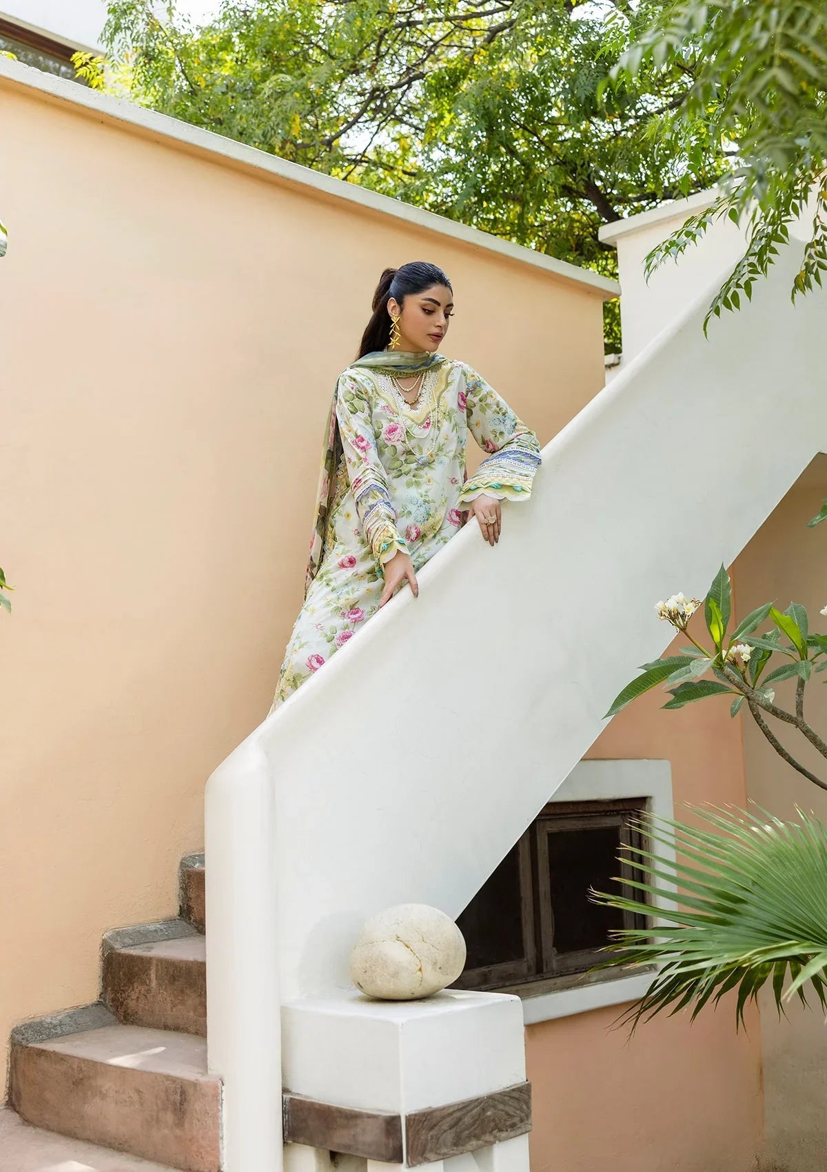 ELAF PRINTS CHIFFON ECD-5A GLADIOLUS GRACE