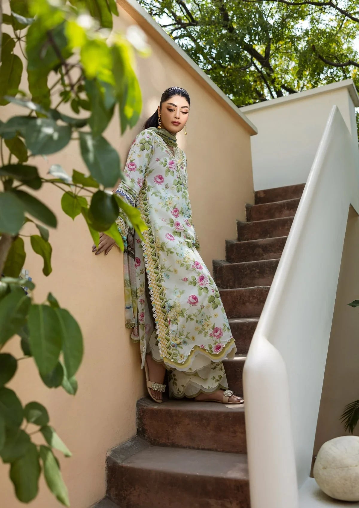 ELAF PRINTS CHIFFON ECD-5A GLADIOLUS GRACE