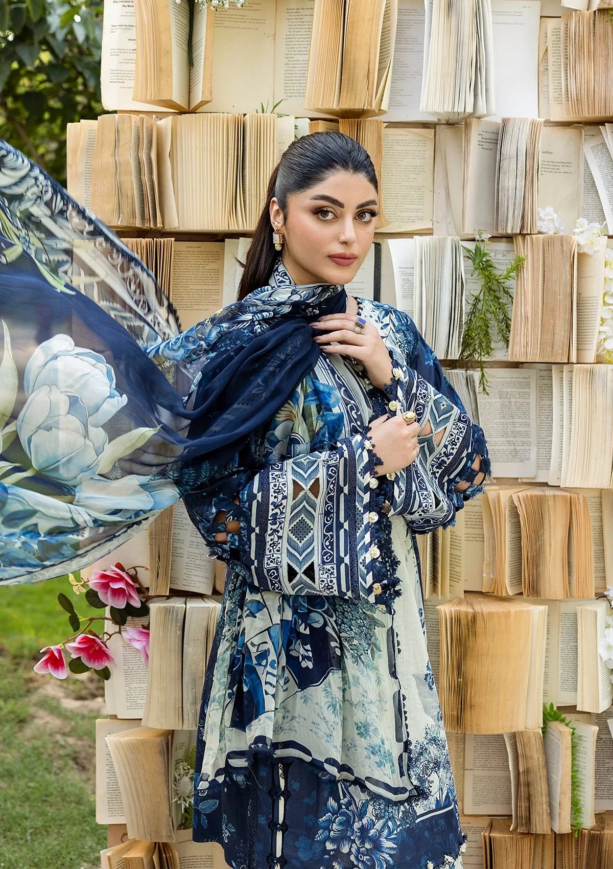 ELAF PRINTS CHIFFON ECD-7B BLOOMSTELLA
