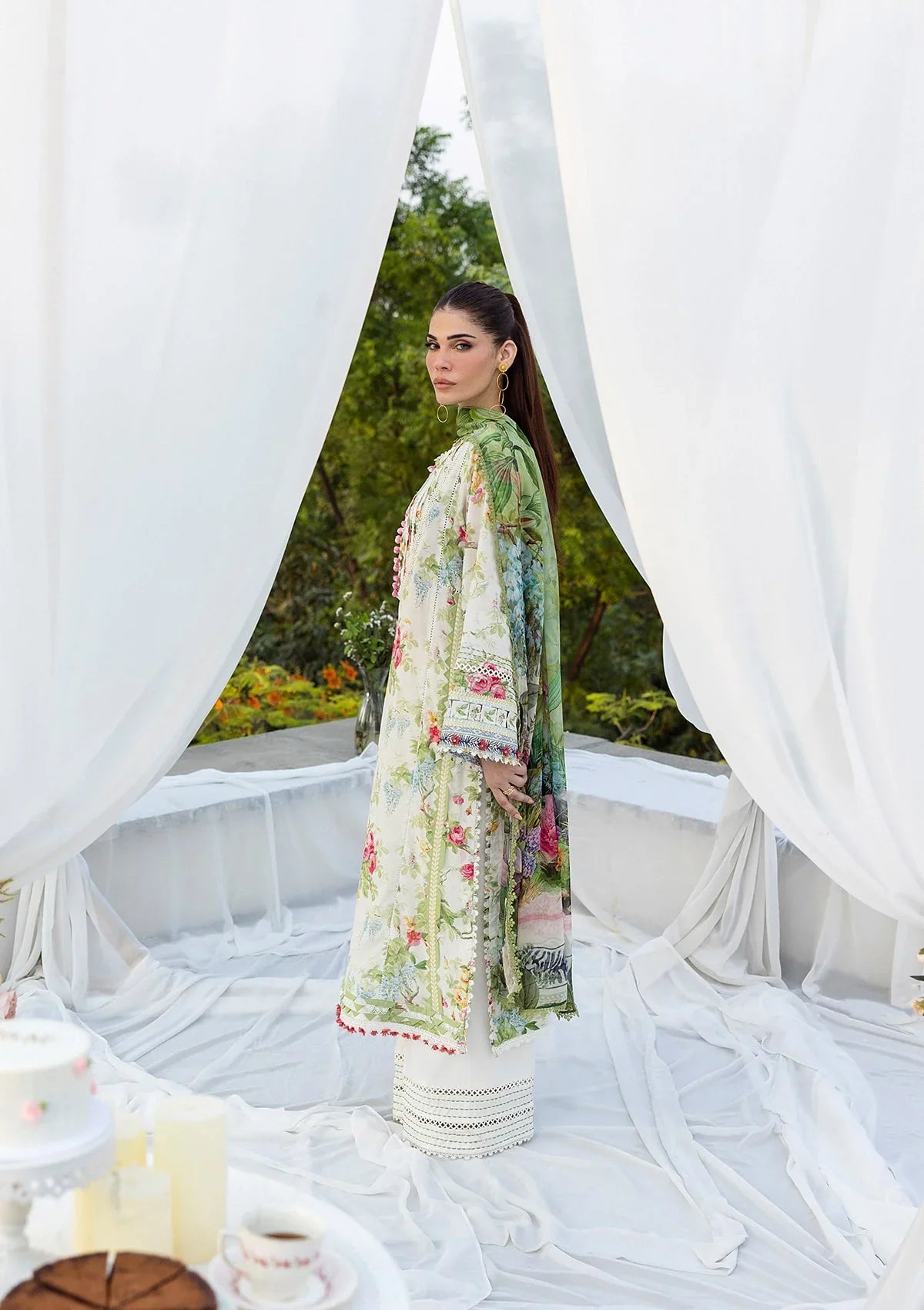 ELAF PRINTS CHIFFON ECD-6A BLOSSOMEA