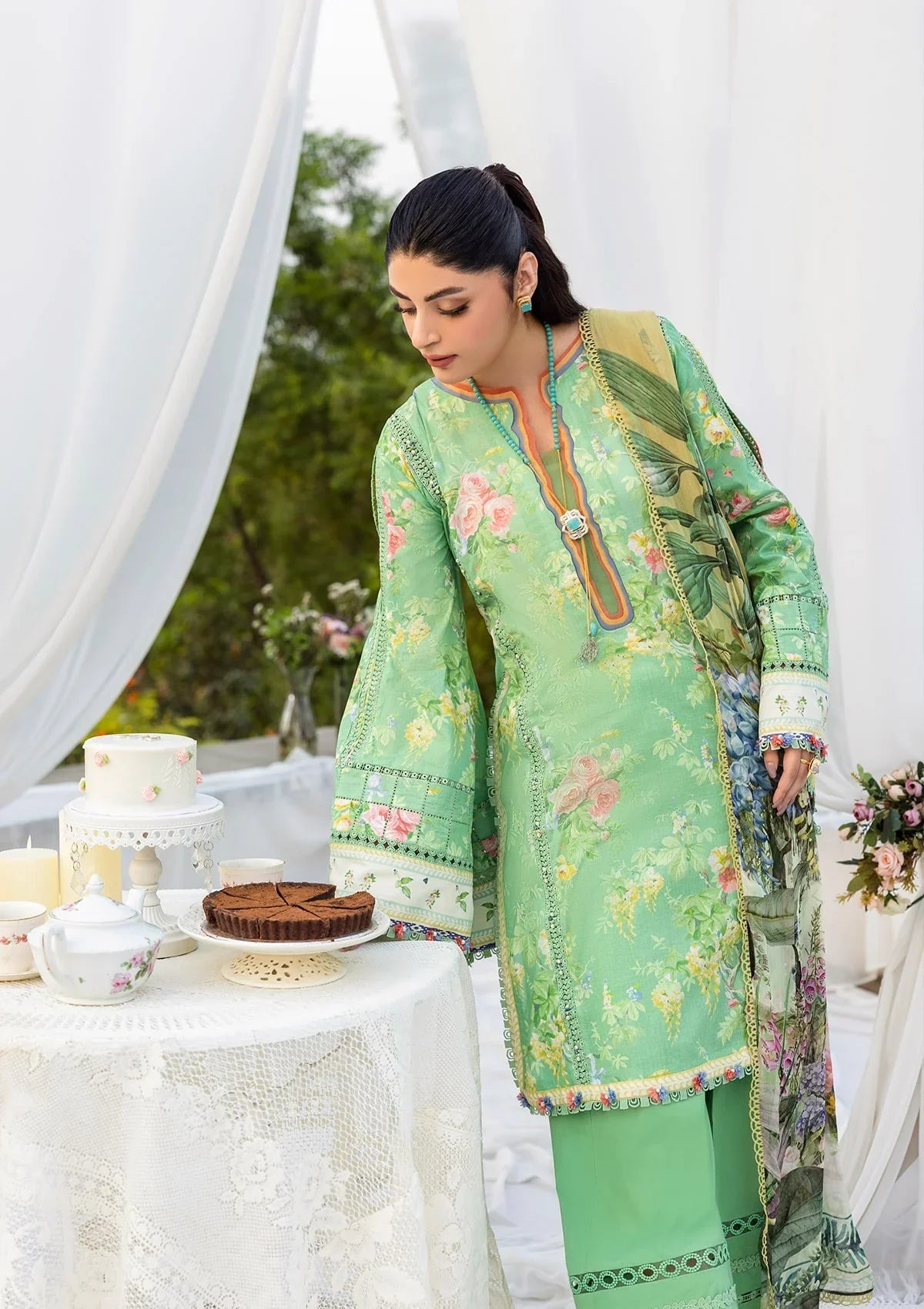ELAF PRINTS CHIFFON ECD-6B PASTELLE