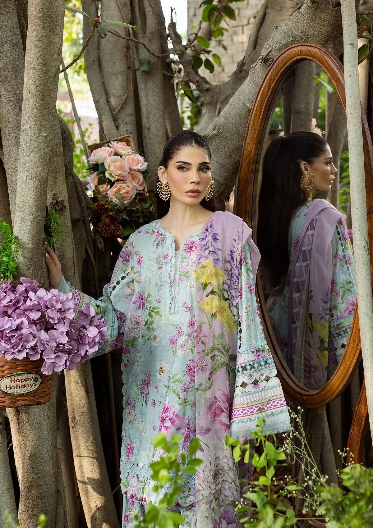 ELAF PRINTS CHIFFON ECD-3B FLORAL CHARM
