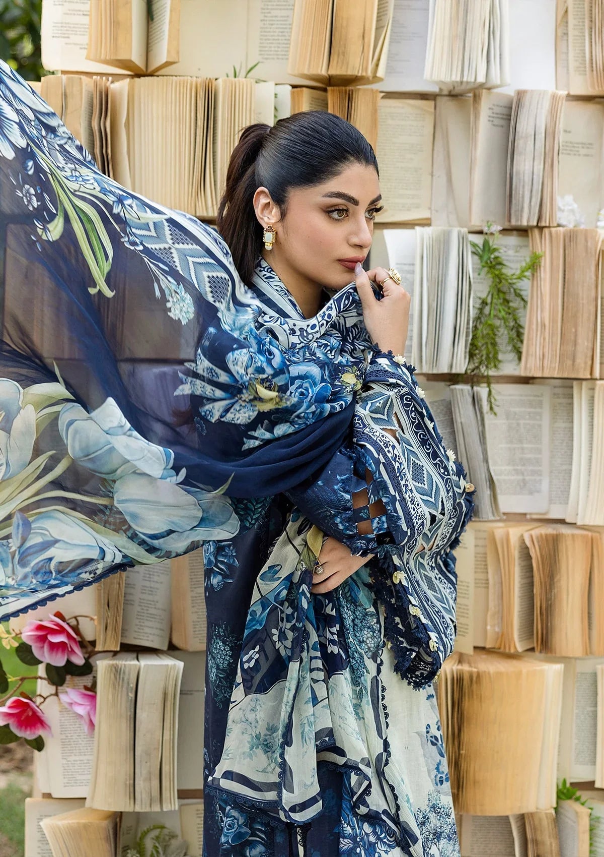 ELAF PRINTS CHIFFON ECD-7B BLOOMSTELLA