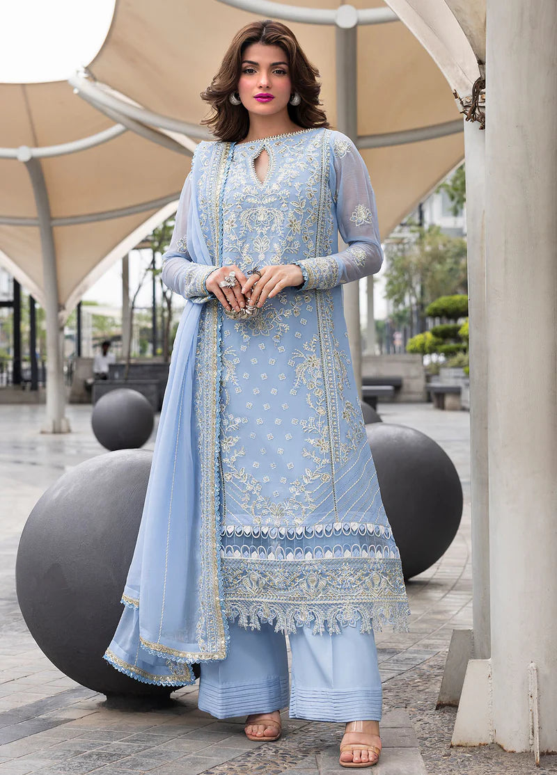 SAHANE CT 25001 First Rain - At First Glance | Unstitched Chiffon | 3 Piece