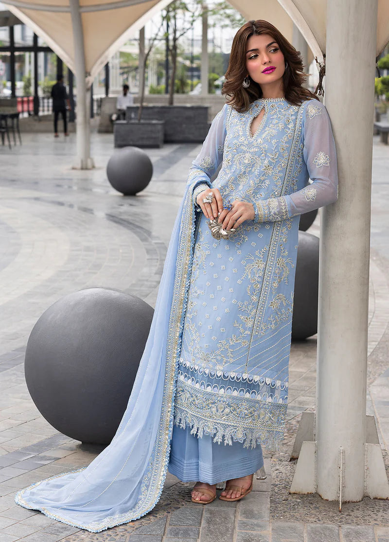 SAHANE CT 25001 First Rain - At First Glance | Unstitched Chiffon | 3 Piece