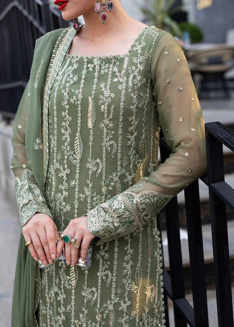 SAHANE CT 25006 Mist - At First Glance | Unstitched Chiffon | 3 Piece