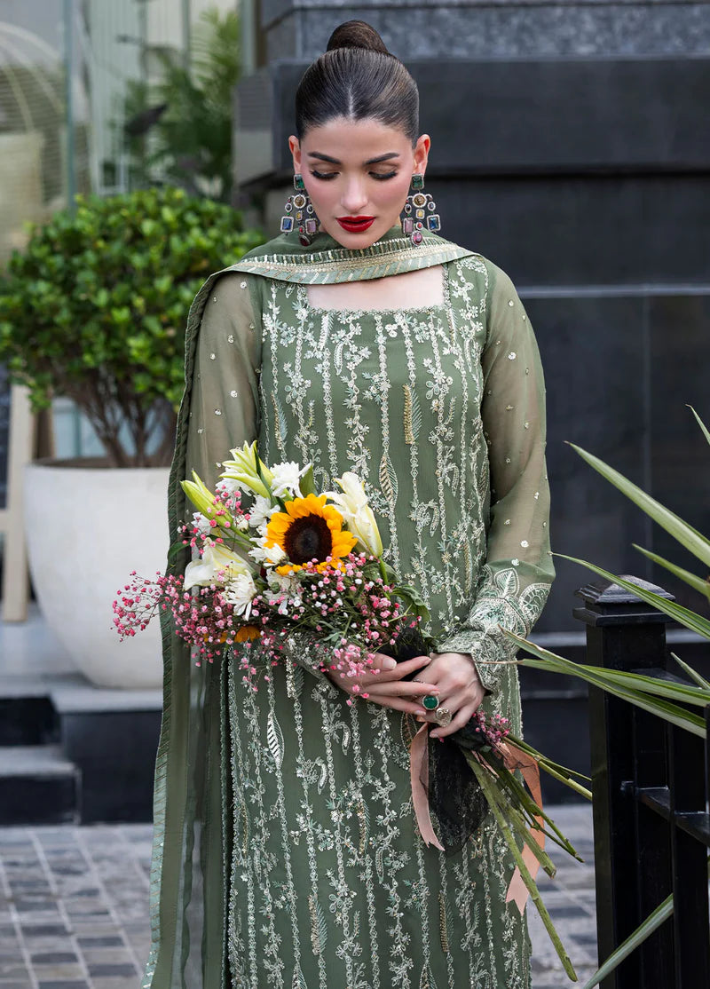 SAHANE CT 25006 Mist - At First Glance | Unstitched Chiffon | 3 Piece