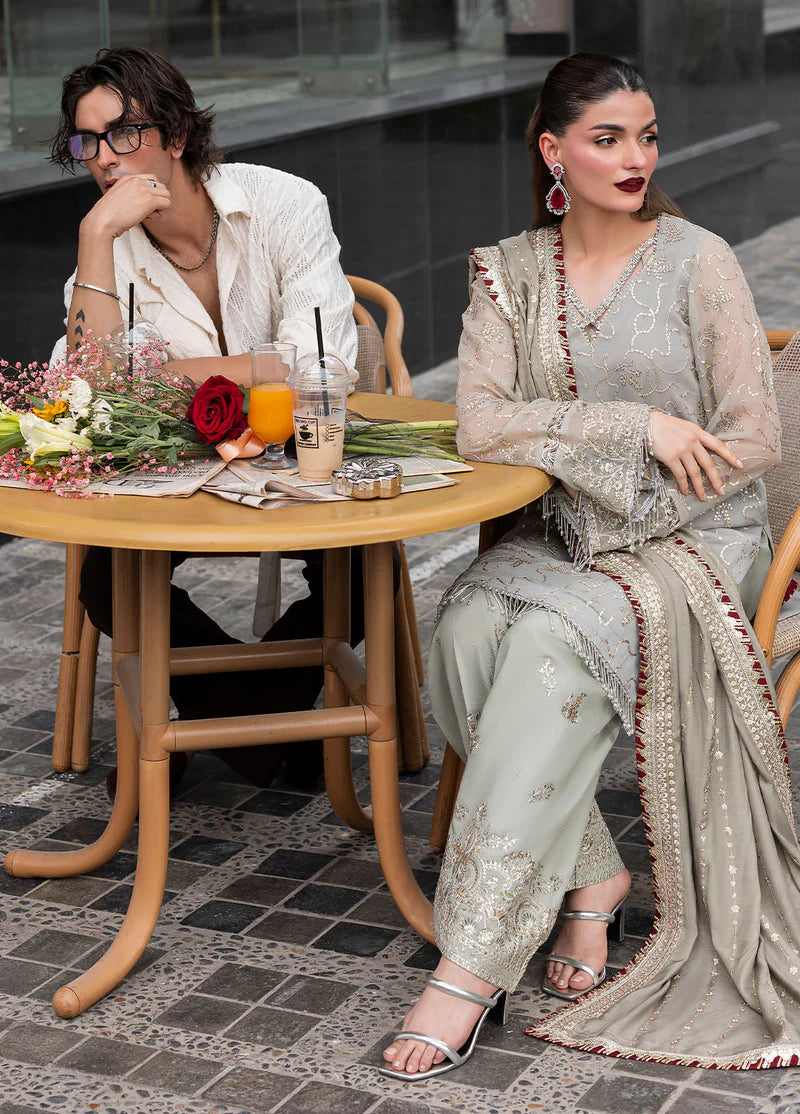 SAHANE CT 25007 Dew - At First Glance | Unstitched Chiffon | 3 Piece
