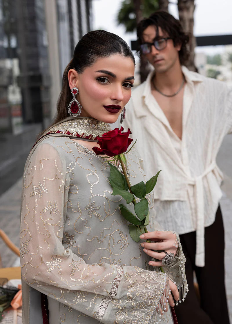 SAHANE CT 25007 Dew - At First Glance | Unstitched Chiffon | 3 Piece