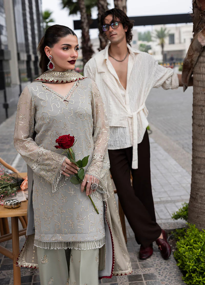 SAHANE CT 25007 Dew - At First Glance | Unstitched Chiffon | 3 Piece