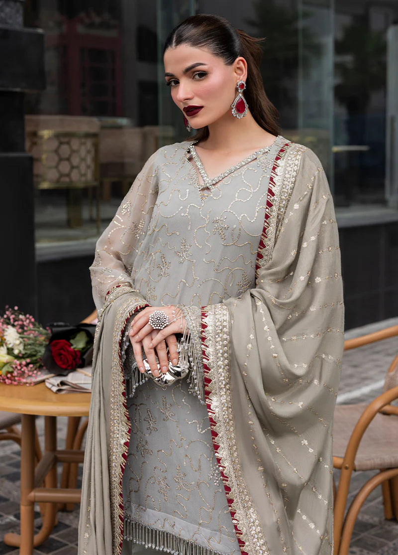 SAHANE CT 25007 Dew - At First Glance | Unstitched Chiffon | 3 Piece