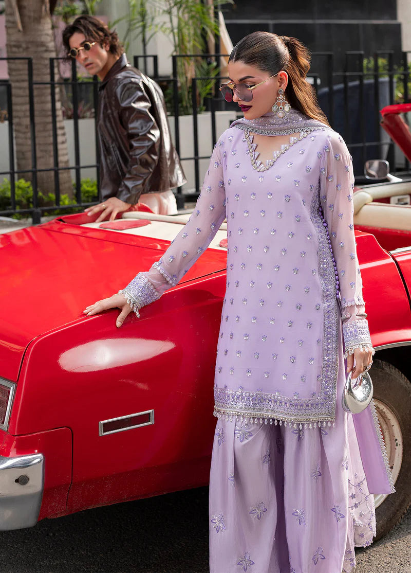SAHANE CT 25002 Lavendine - At First Glance | Unstitched Chiffon | 3 Piece