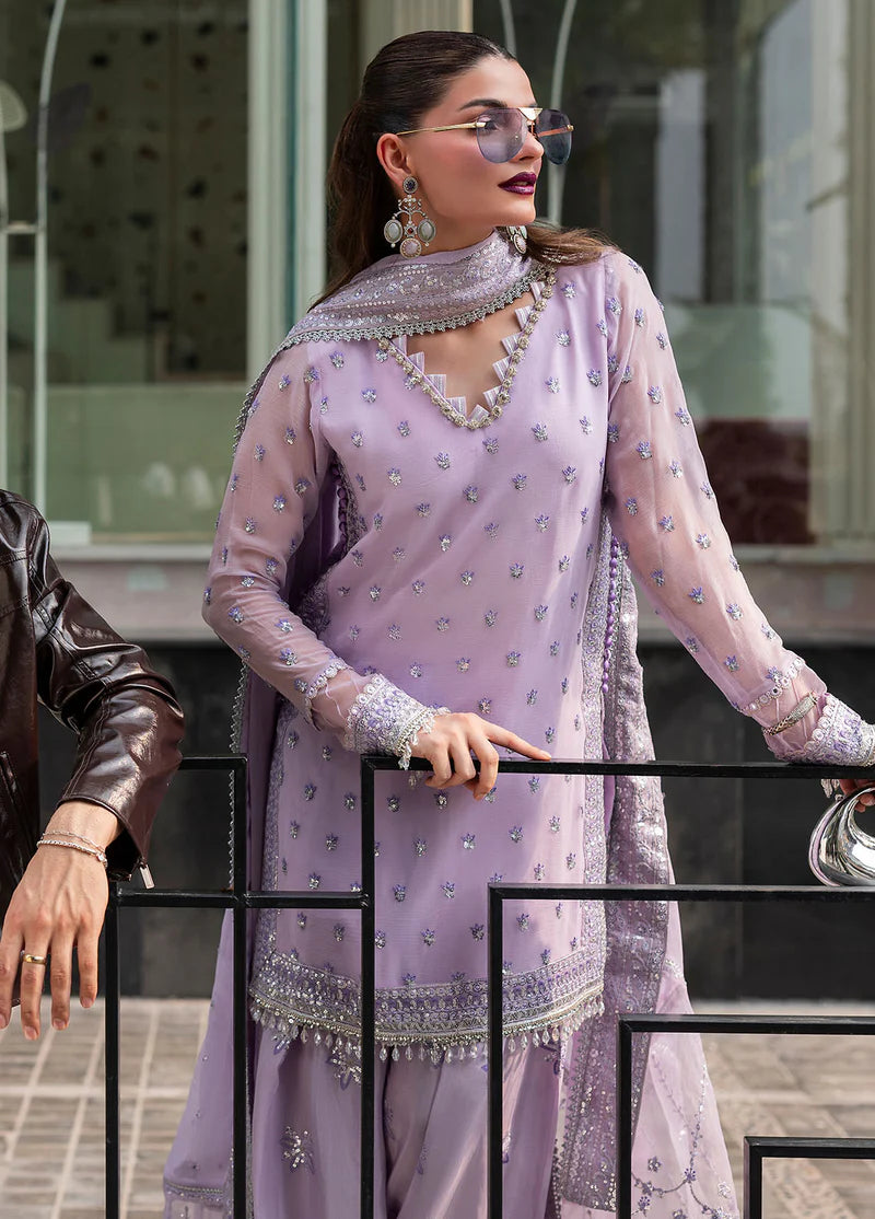 SAHANE CT 25002 Lavendine - At First Glance | Unstitched Chiffon | 3 Piece