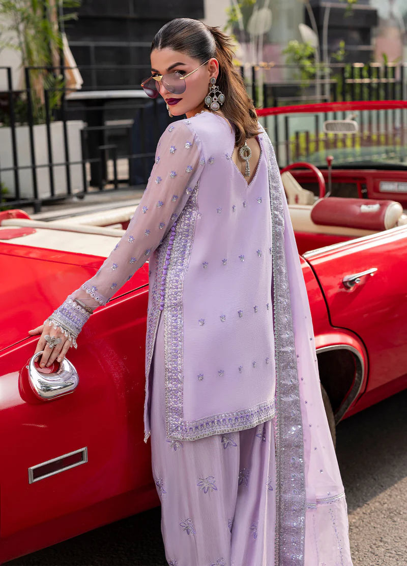 SAHANE CT 25002 Lavendine - At First Glance | Unstitched Chiffon | 3 Piece