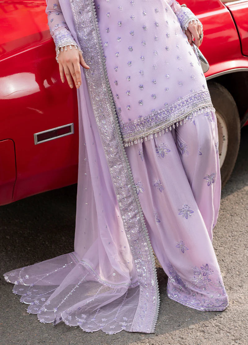 SAHANE CT 25002 Lavendine - At First Glance | Unstitched Chiffon | 3 Piece