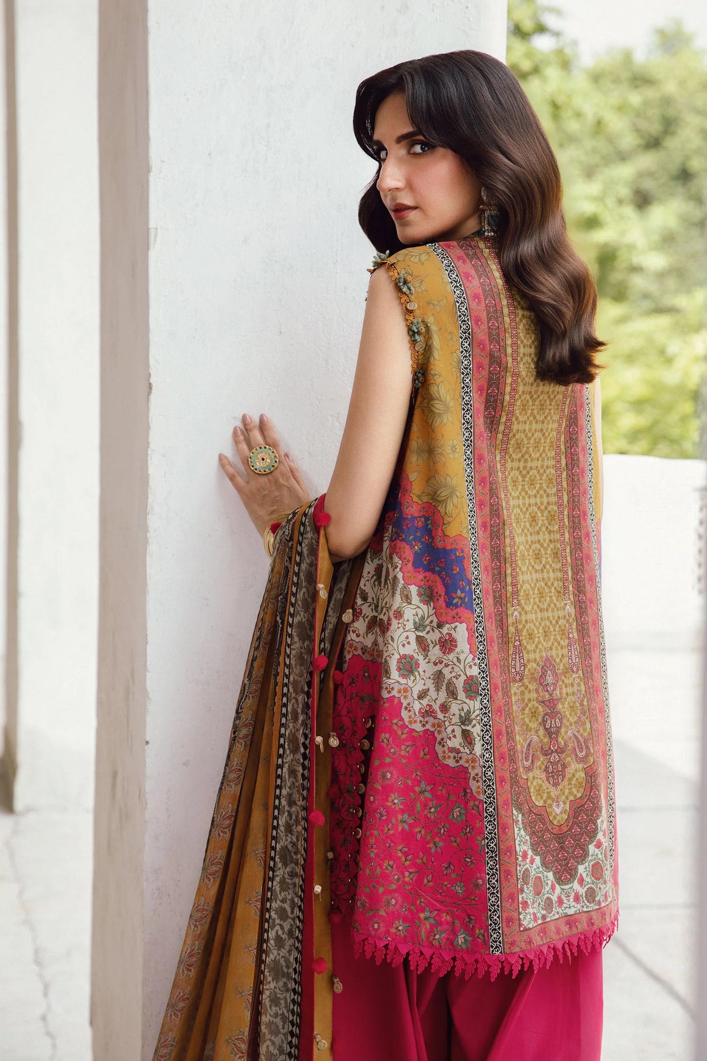 MARIA B. - M. Prints 3 Piece Unstitched Embroidered Cambric Suit | MPT-2710-A
