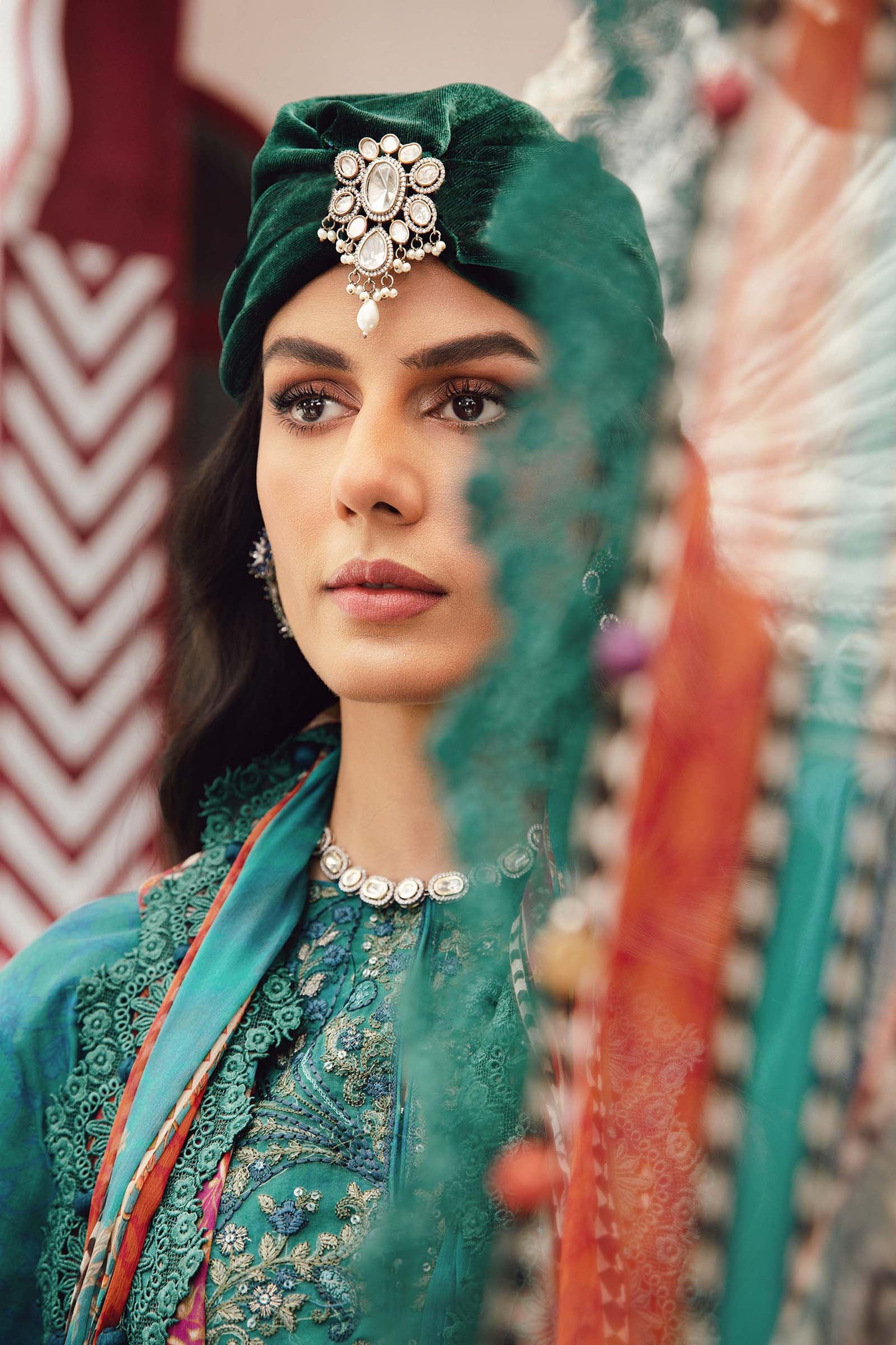 MARIA B. - M. Prints 3 Piece Unstitched Embroidered Cambric Suit | MPT-2710-B