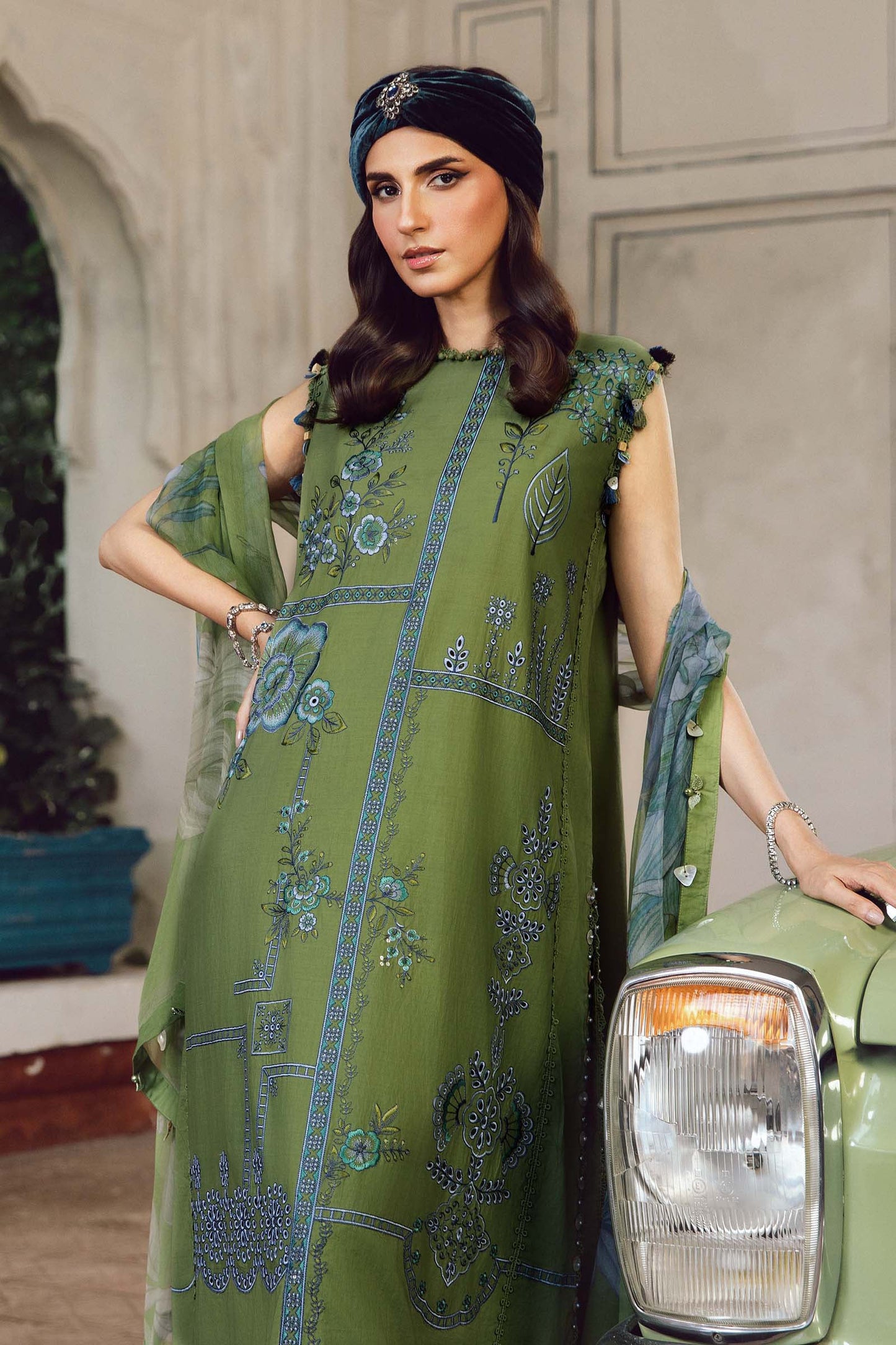 MARIA B. - M. Prints 3 Piece Unstitched Embroidered Cambric Suit | MPT-2701-A