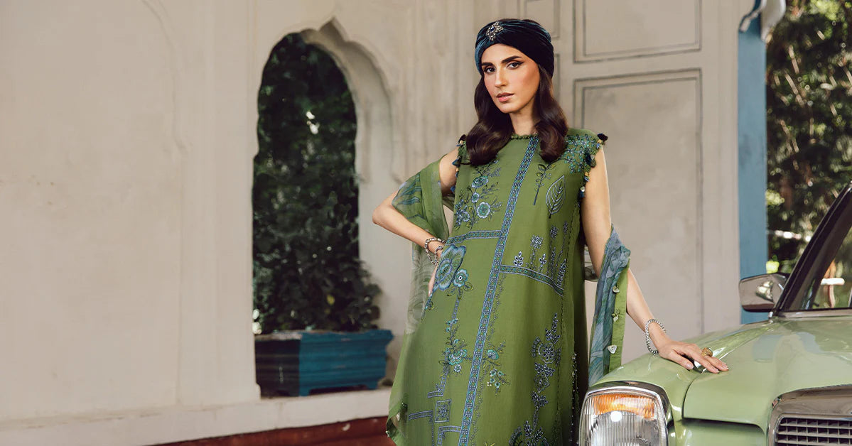 MARIA B. - M. Prints 3 Piece Unstitched Embroidered Cambric Suit | MPT-2701-A
