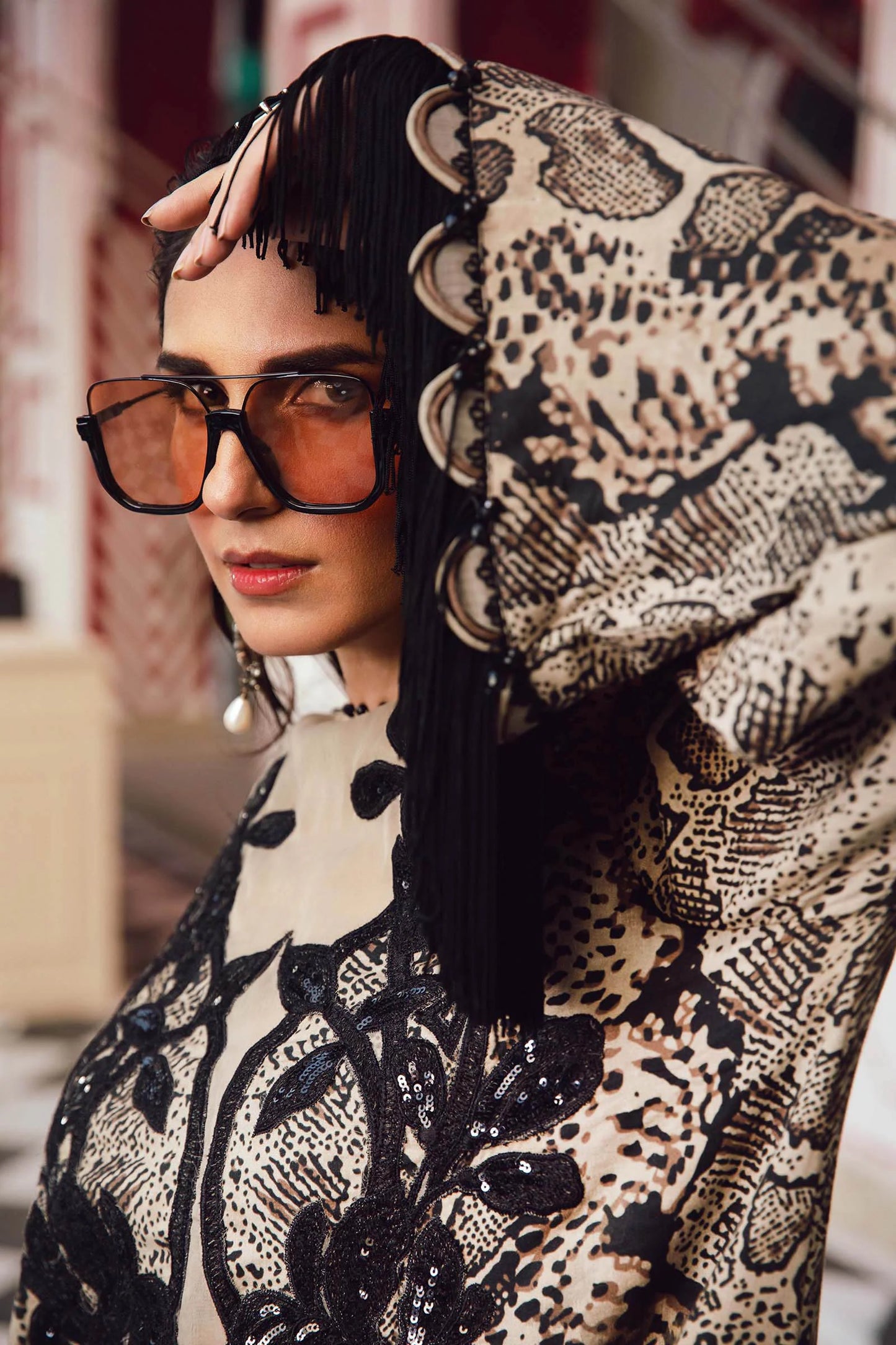 MARIA B. - M. Prints 3 Piece Unstitched Embroidered Linen Suit | MPT-2702-B
