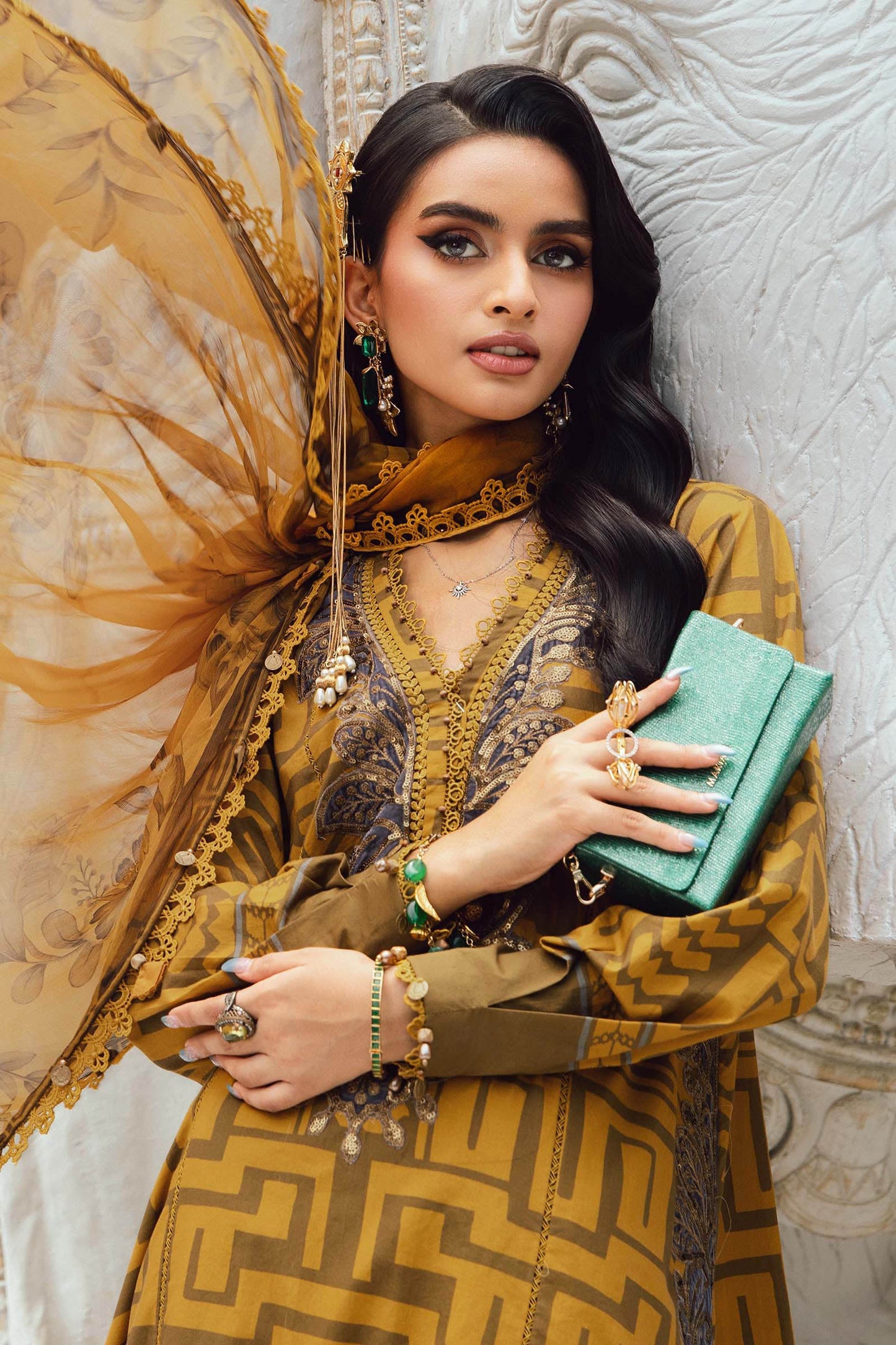 MARIA B. - M. Prints 3 Piece Unstitched Embroidered Cambric Suit | MPT-2703-A